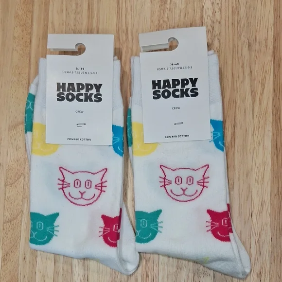 Happy Socks Bundle-Multicolor Cats