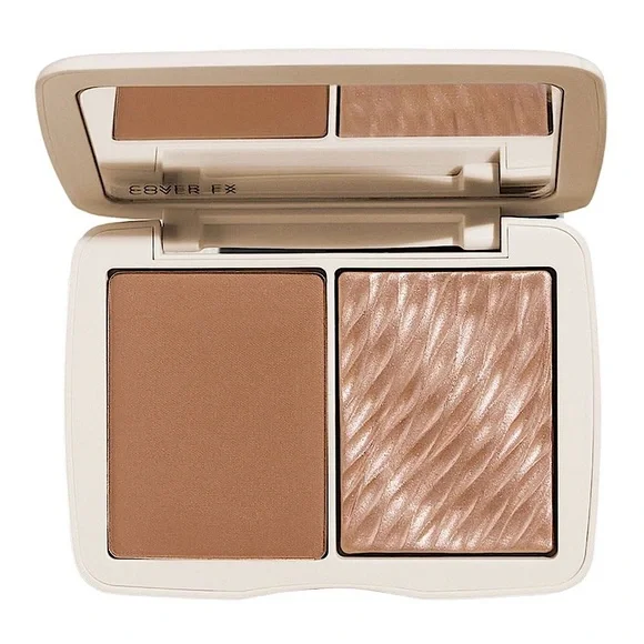 Cover FX Sunkissed Bronze Monochromatic Matte + Shimmer Bronzer Duo