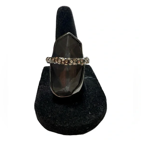 Alexis Bittar Miss Havisham Orbiting Crystal Cocktail Doublet Ring