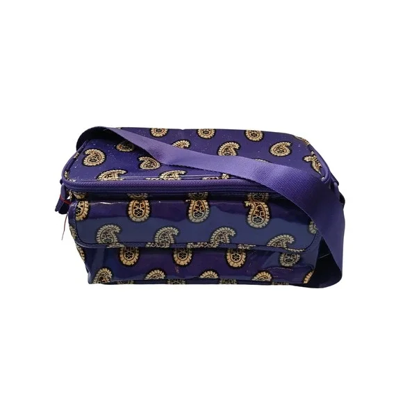 Vera‎ Bradley Lunch Tote Bag Purple Paisley Insulated Cooler Bag