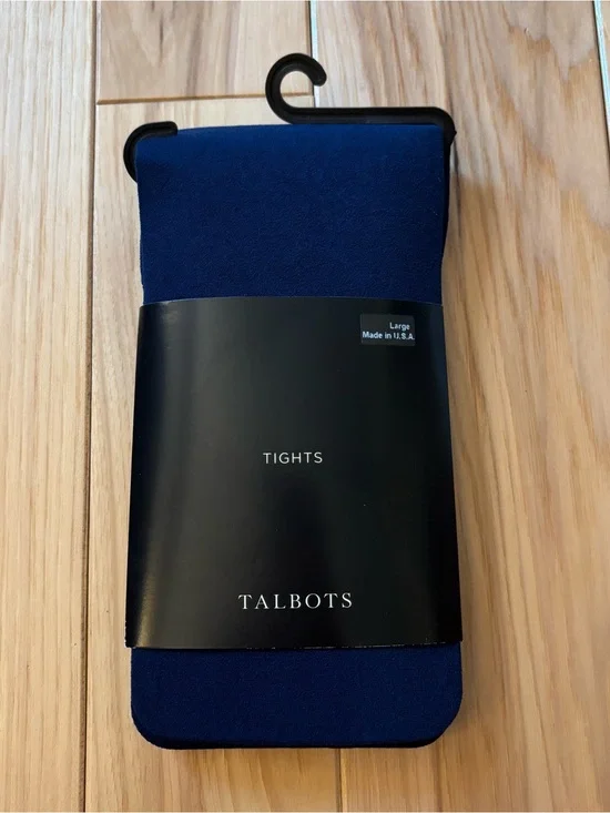 NEW Talbots Blue Tights Size Large