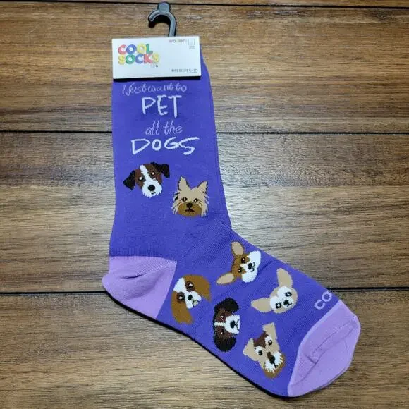 Cool Socks Purple Crew Women's 