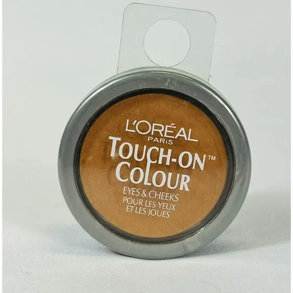 NOS New L'Oreal Touch-On Colour For Eyes and Cheeks Gogo-Gold Eyeshadow Blush