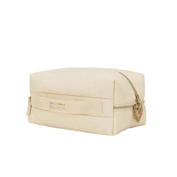 New Dolce and Gabbana Canvas Cosmetic Bag