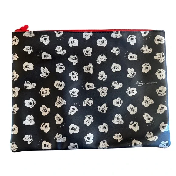 Disney x The Face Shop Limited Edition Mickey Mouse Pouch Black Cosmetic Bag