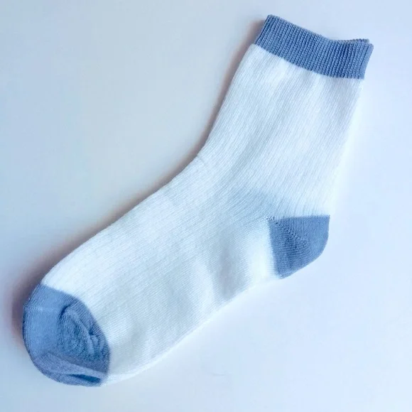 🍒 5/$25 🍒 Striped Crew Socks Lavender & White | A4