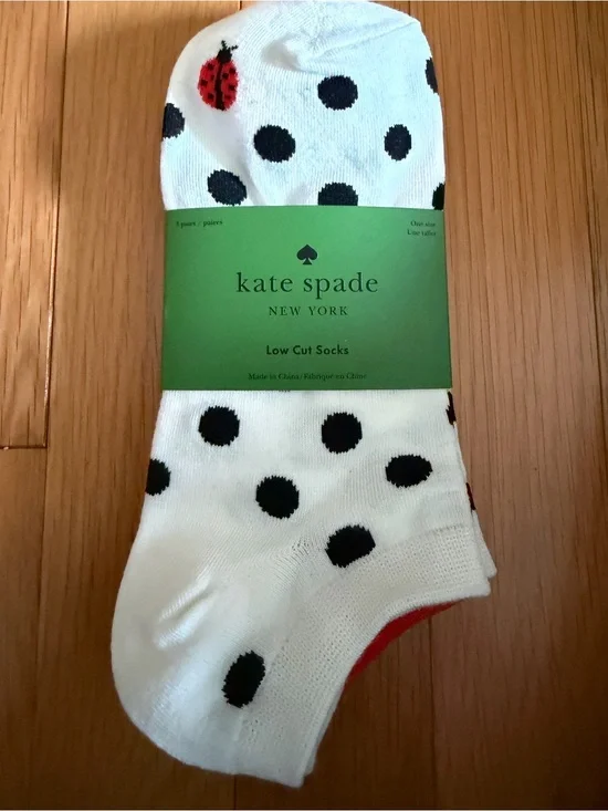 Kate Spade 3 pk women’s different low cut socks size 4-10 NWT