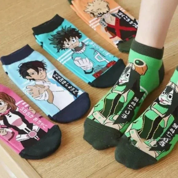 My Hero Academia Crew Socks 5 pairs