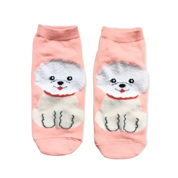 🆕Pink Dog Socks