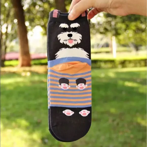 🆕Dark Gray Dog Socks