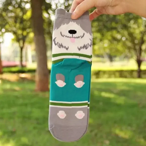 🆕Gray Dog Socks