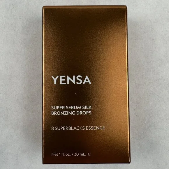 Yensa Super Serum Silk Bronzing Drops 8 SuperBlacks Essence 1 Fl Oz / 30 mL NEW