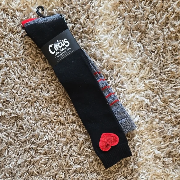 NEW Sam Edelman Knee High Valentine Socks 2 Pack