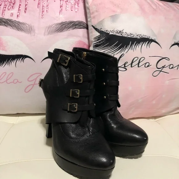 Black Platform Booties