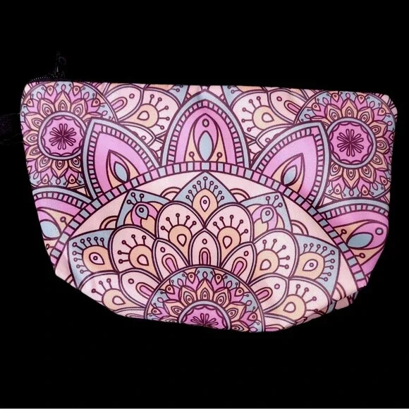 Colorful Mandala Zip makeup bag‎