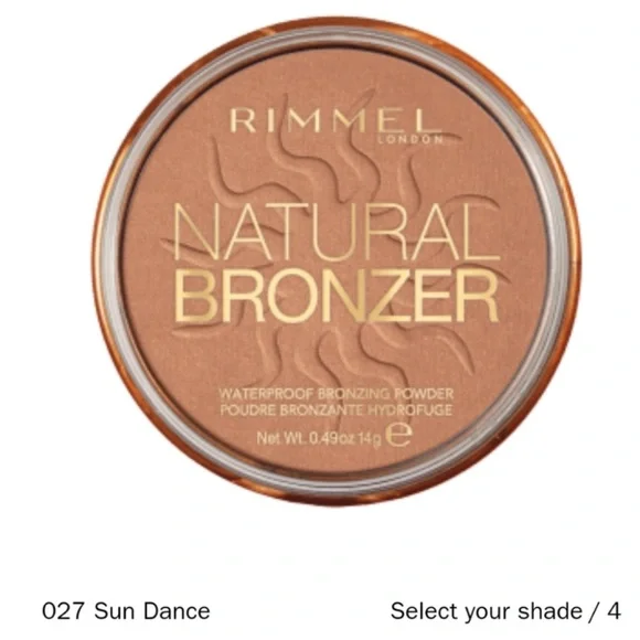 New Rimmel London Natural Bronzer, Sun Dance #027 0.49 oz seal makeup facial*