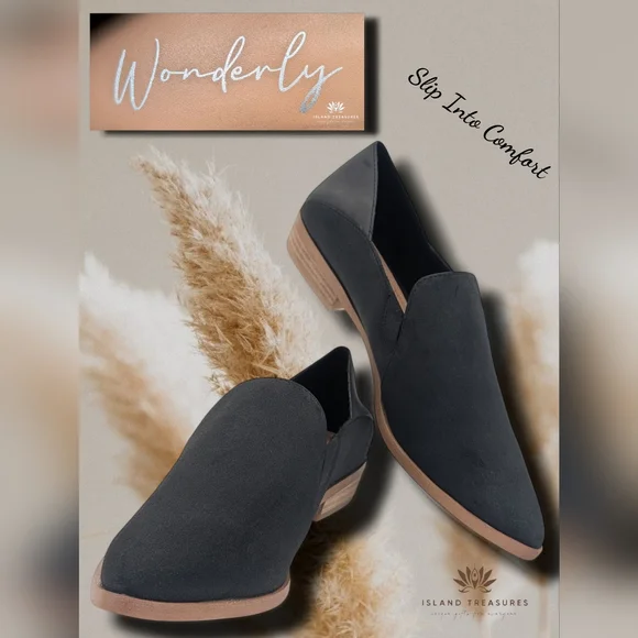 Wonderly Madeline Womens Size 8M Dress Loafers Black Heels