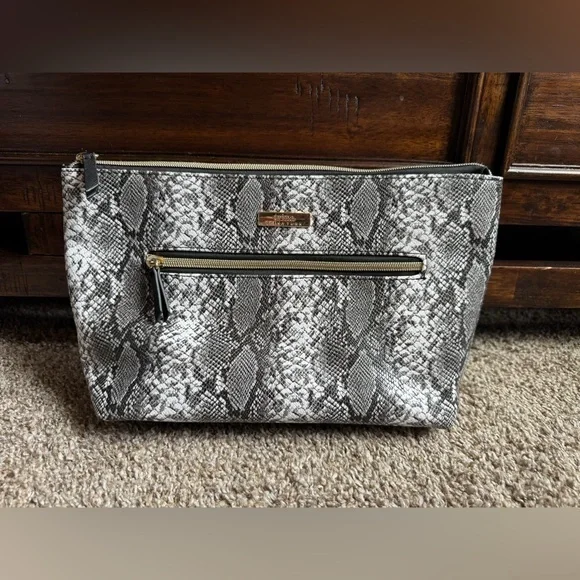 Trina Turk Snake skin print Cosmetic Bag