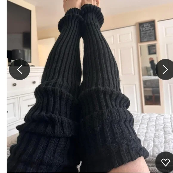 🌸Sexy 2 Pair Extra Long Ribbed Thigh High Leg Warmers