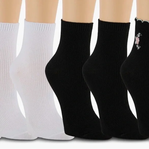 Laundry by Shelli Segal Black/White Anklets