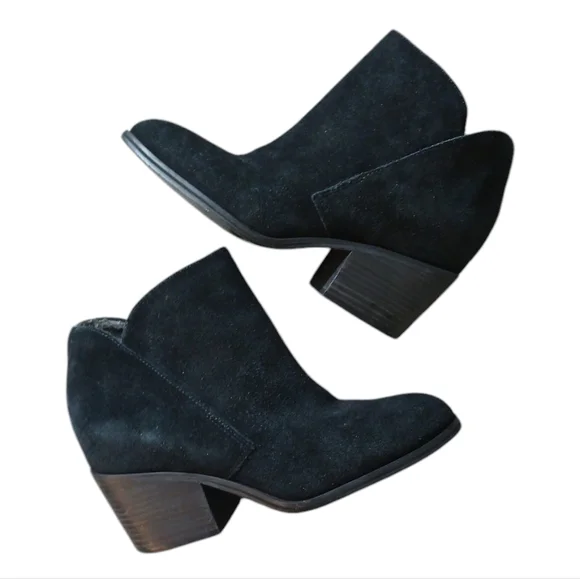 Jessica Simpson Black Suede Booties Women's Size 8.5