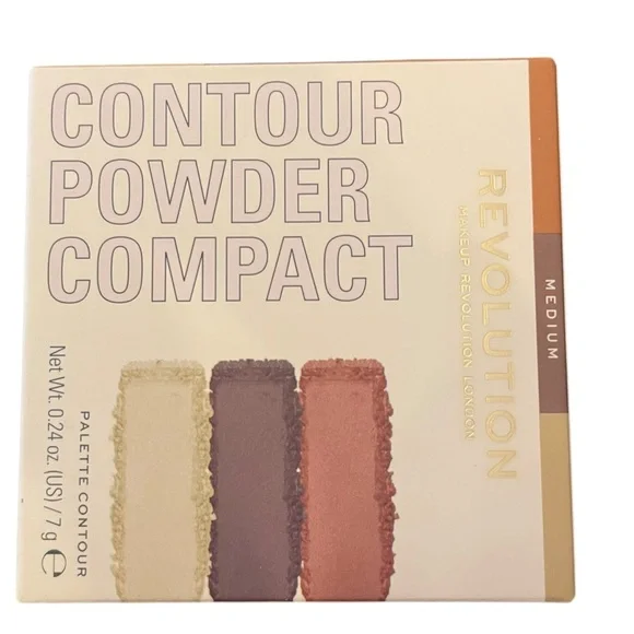 Makeup‎ Revolution London Palette Contour Powder Compact Medium Highlight Shade