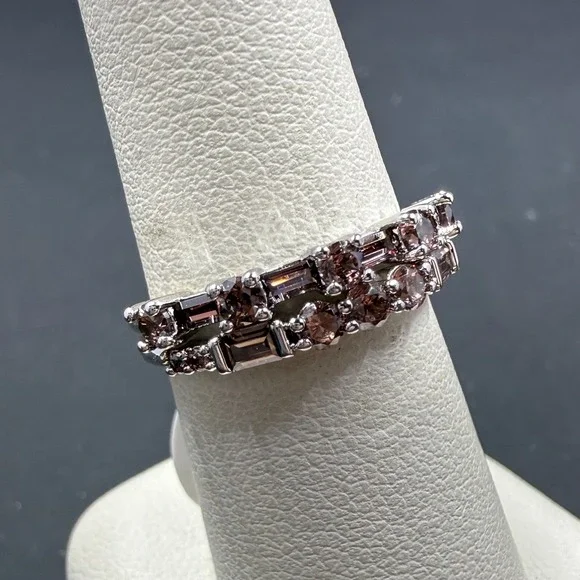 Bomb Party The Ana Ring Size 6 Ring Brown Tourmaline CZ RBP4634‎ Rhodium