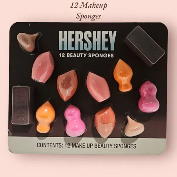 Hershey 12 Beauty Makeup Sponges