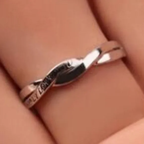 💥 New Lovers Ring Two Lines Twisted CZ Wedding Men Ring, GPMB1438