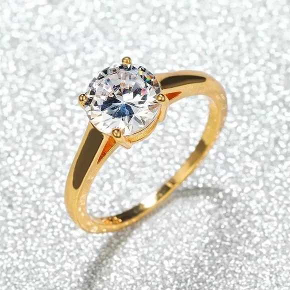 925 White Crystal Stone Luxury Ring 💍