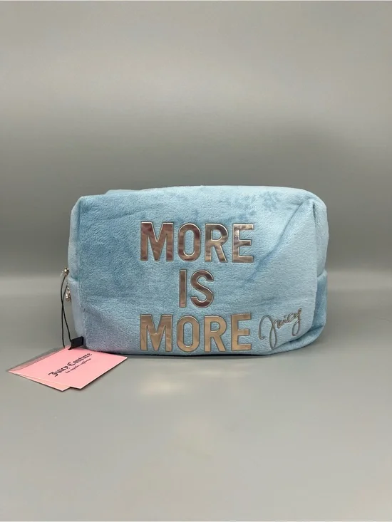 Juicy couture more is more velour cosmetics bag