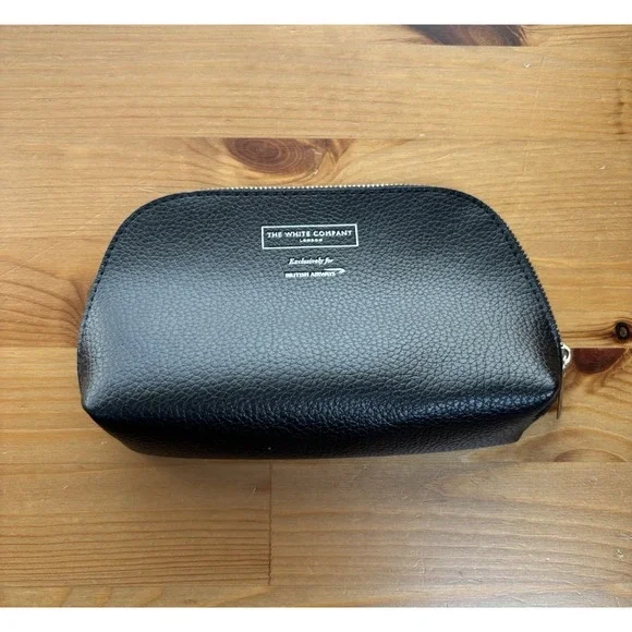 THE WHITE COMPANY London British Airways Exclusive Black‎ Travel Toiletry Bag 7