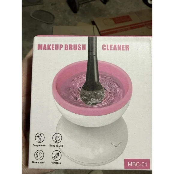 Makeup Brush Cleaning Tool Portable Electric‎ Cleaner Machine Preowned (BB}