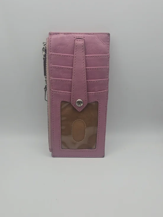 Hobo Pink & Silver Hardware Double ID/Cardholder W/ Coin Compartment (GOOD)💗