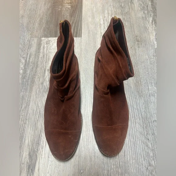 Cole Haan Women’s Riona Grand Back Zip Boots In Chestnut Size 10B