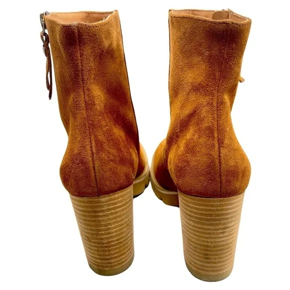 New Paul Green Sloane Leather Heel Ankle Boots