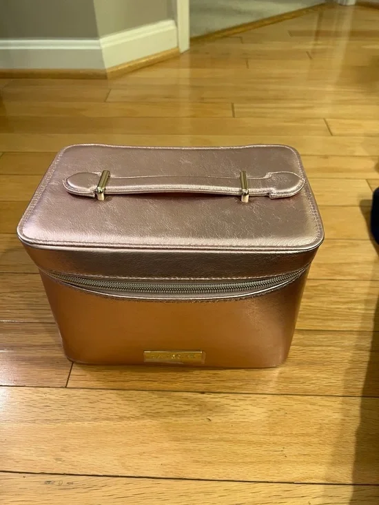 Lancôme Metallic Rose Travel Case NWOT