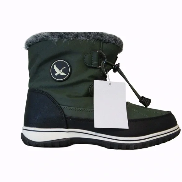 Eddie Bauer McKenzie Waterproof Lace Up Ankle Boots Green/Black 6, 7, 7.5, 8