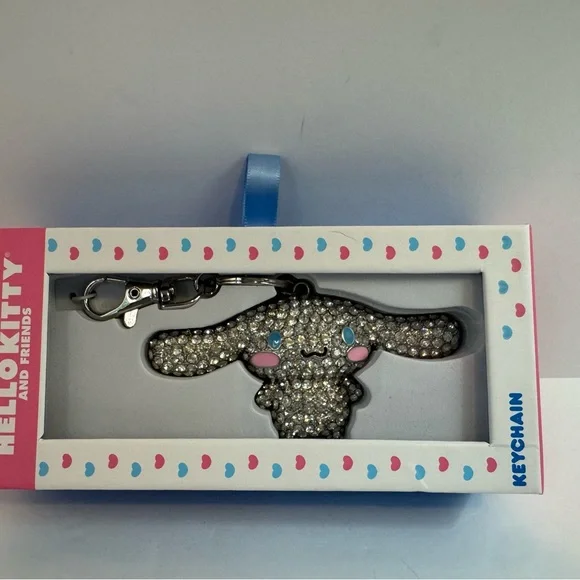 Cinnamoroll Hello Kitty Metal Keychain