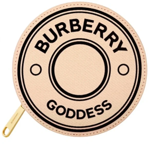 Burberry Goddess Zip Around Travel Jewelry Makeup Case Beige NWOT 5