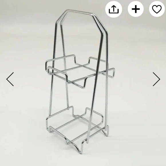 Silver Metal Mini Rack, Makeup‎ Sponge Holder Dryer, Air Plant Holder