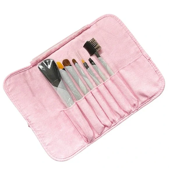 7pcs Travel Cosmetic Makeup Brush Set
