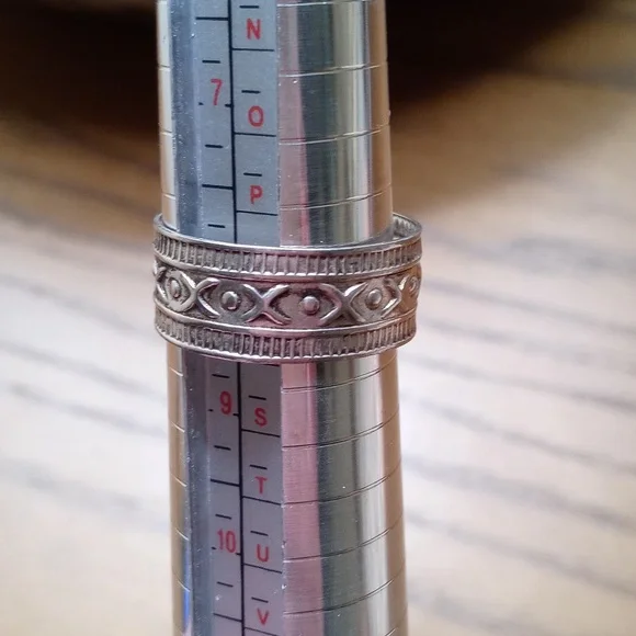 Adjustable Sterling Silver Thumb Ring 8.5