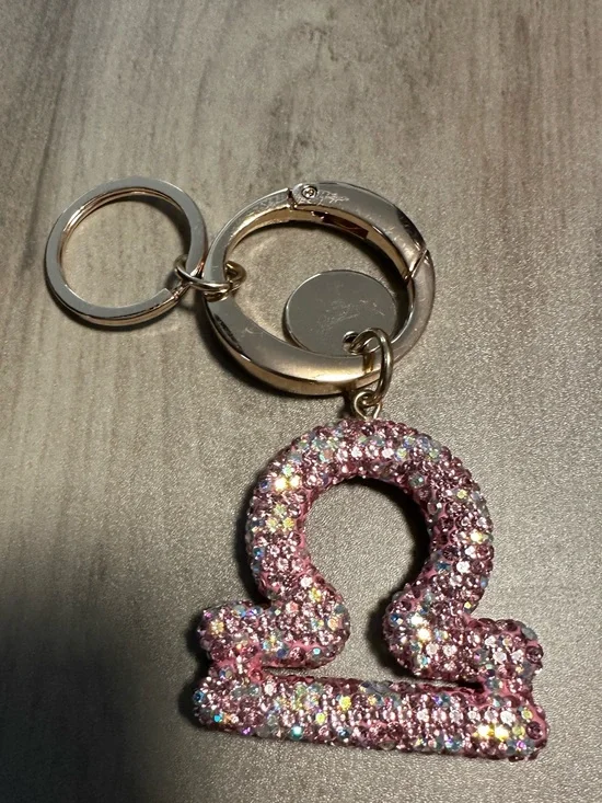 Pink Libra Keychain NWOT
