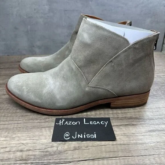 Kork-Ease~Women’s~Taupe Marmotta Suede “Ryder” Slip-On Ankle Bootie~Size 11M‎