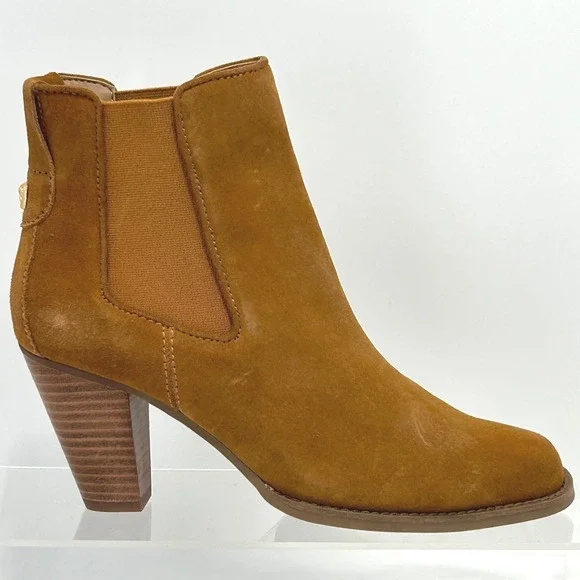 Aerosoles Size 6.5 Lido Brown Suede Leather Ankle Boot Heels‎ Women's