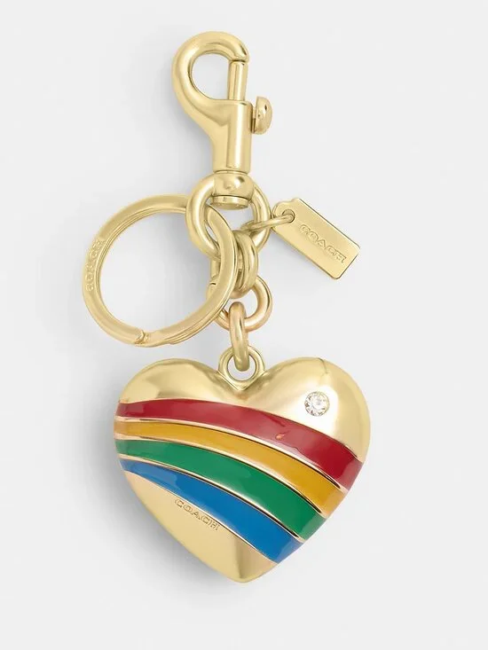Coach Heart Bag Charm