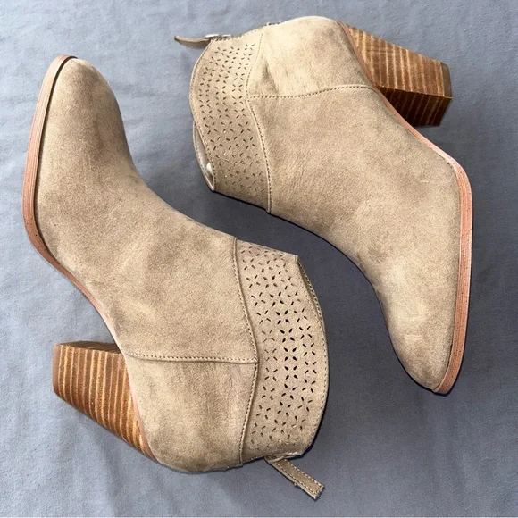 Elegant Taupe Ankle Booties