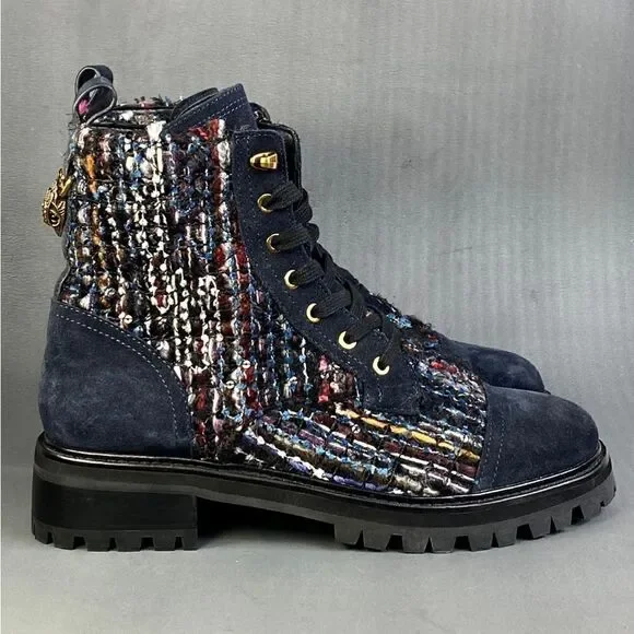KURT GEIGER LONDON Women's Kensington Lace Up Combat Boots size 36 (5.5)