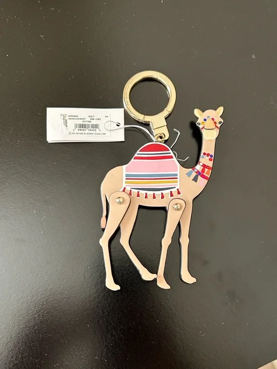 Kate Spade Spice Things Up Camel Keychain NWT WORU0230